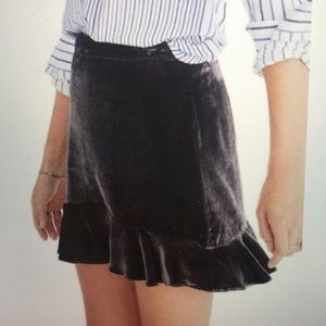 Purple Velvet Madewell Skirt